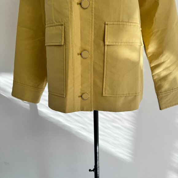 Veronica Beard Arlen Crystal Collar Cotton Dickey Coat - Picture 7 of 14